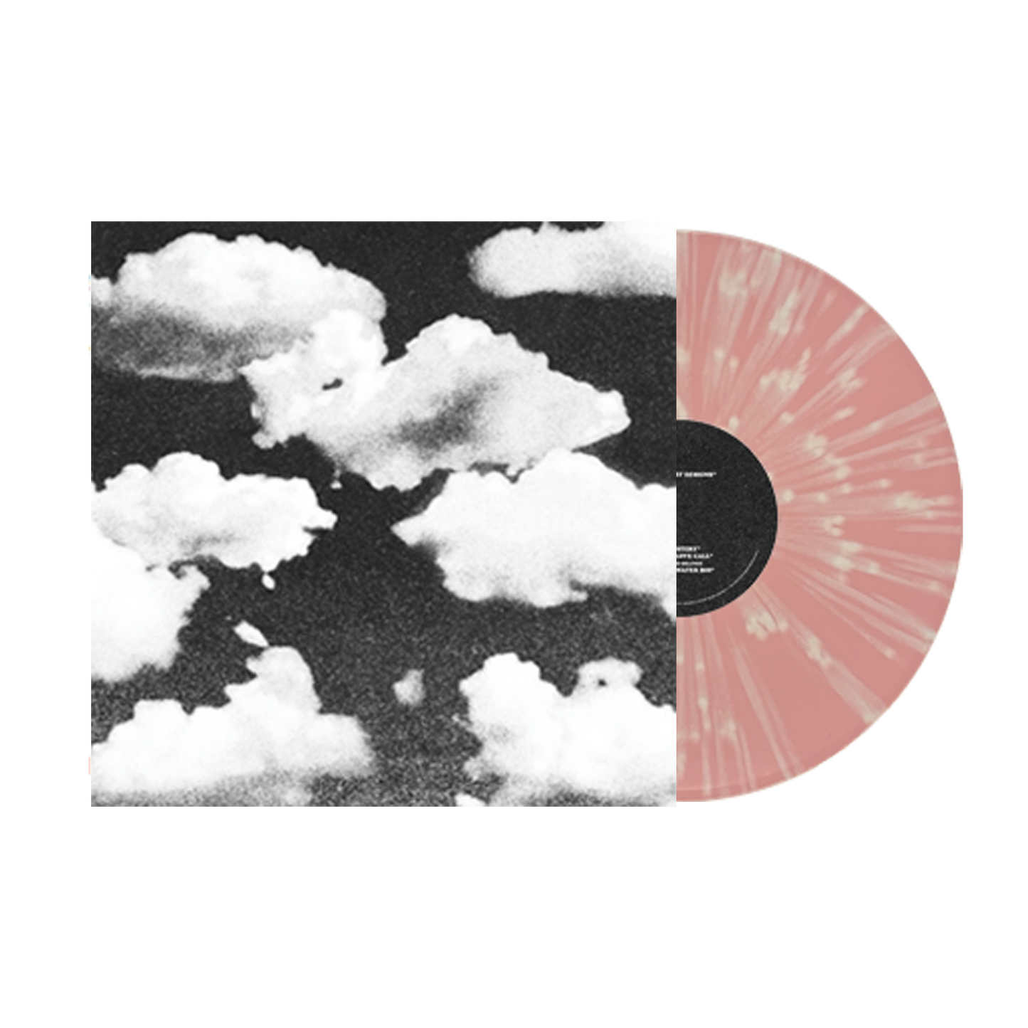 New Heart Design Single Vinyl (Pink and White)