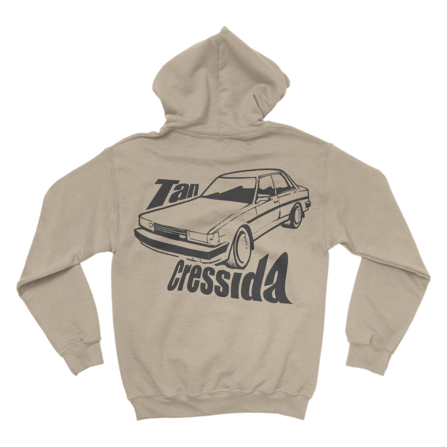 Tan Cressida Label Hoodie