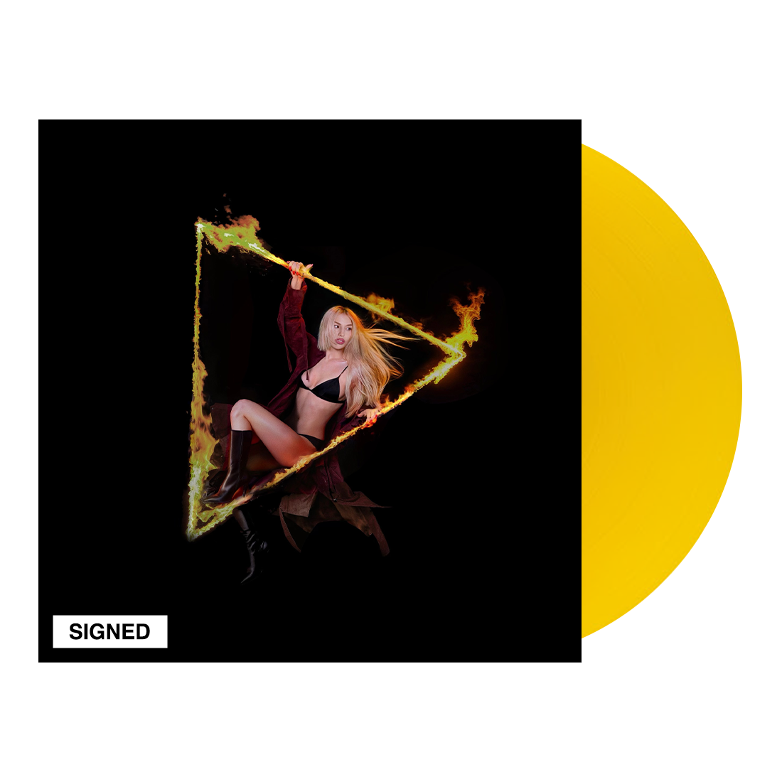 ‘Don’t Click Play’ Signed Translucent Yellow Vinyl