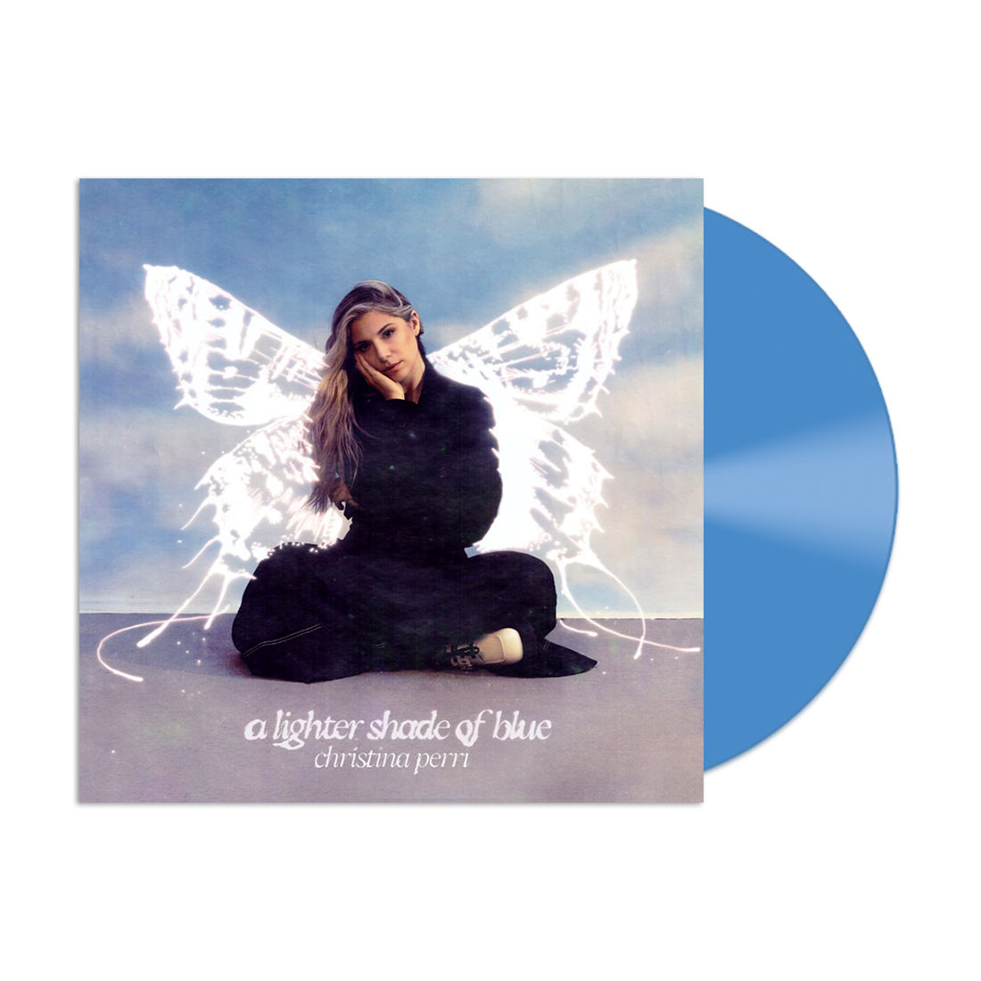 a lighter shade of blue vinyl