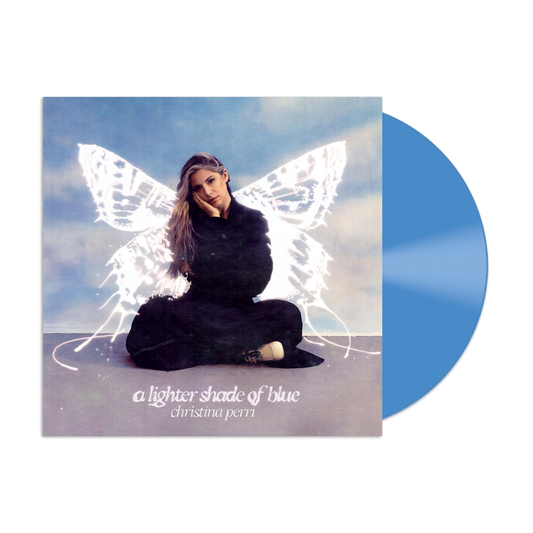 a lighter shade of blue vinyl