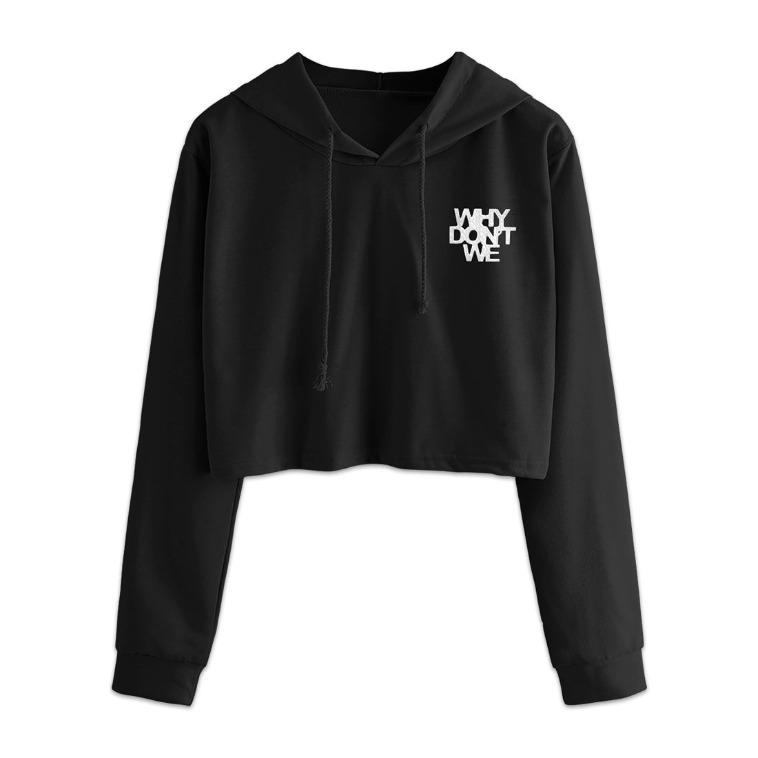 2020 Logo Crop Hoodie (black)