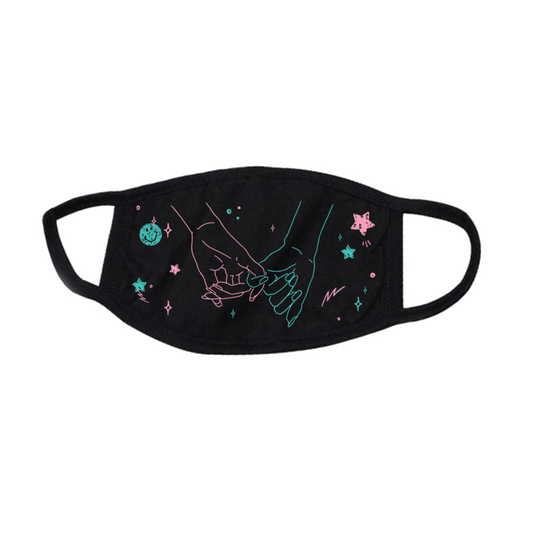 Pinky Promise Black Facemask