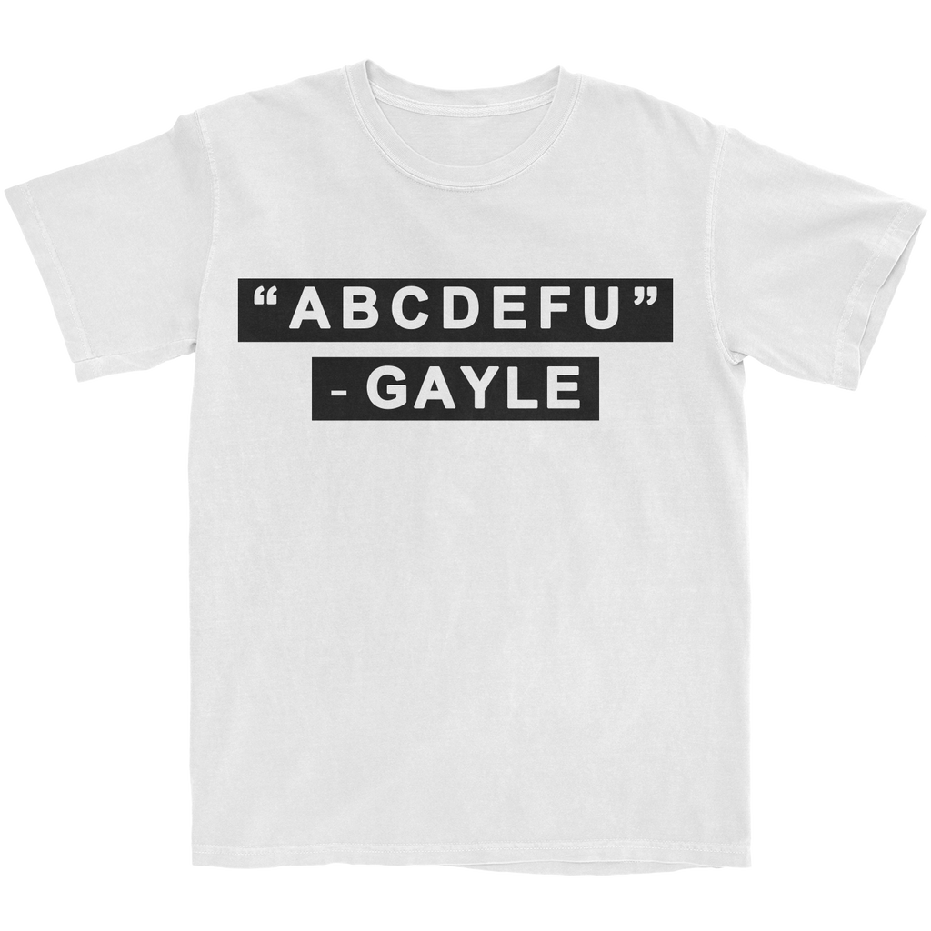 abcdefu White T-Shirt
