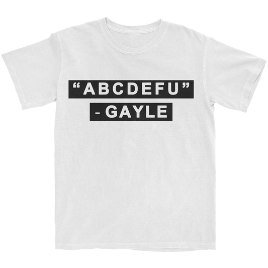 abcdefu White T-Shirt