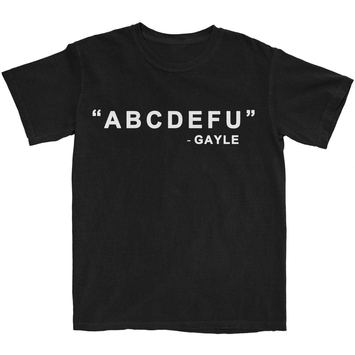 abcdefu Black T-Shirt