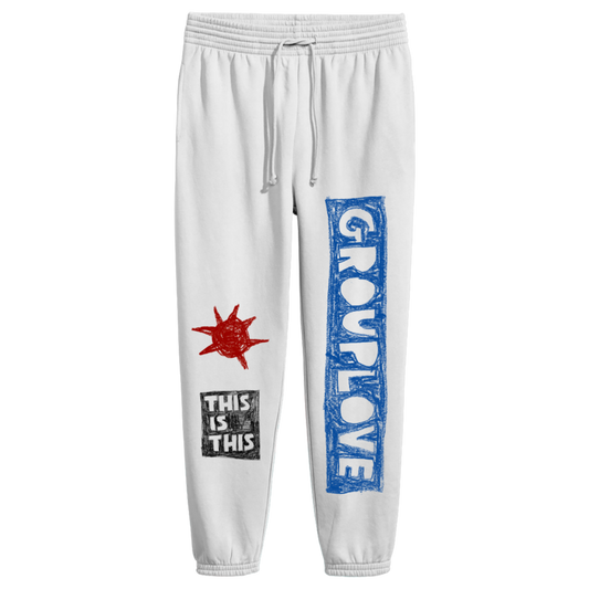 This Sun Sweatpants (White)