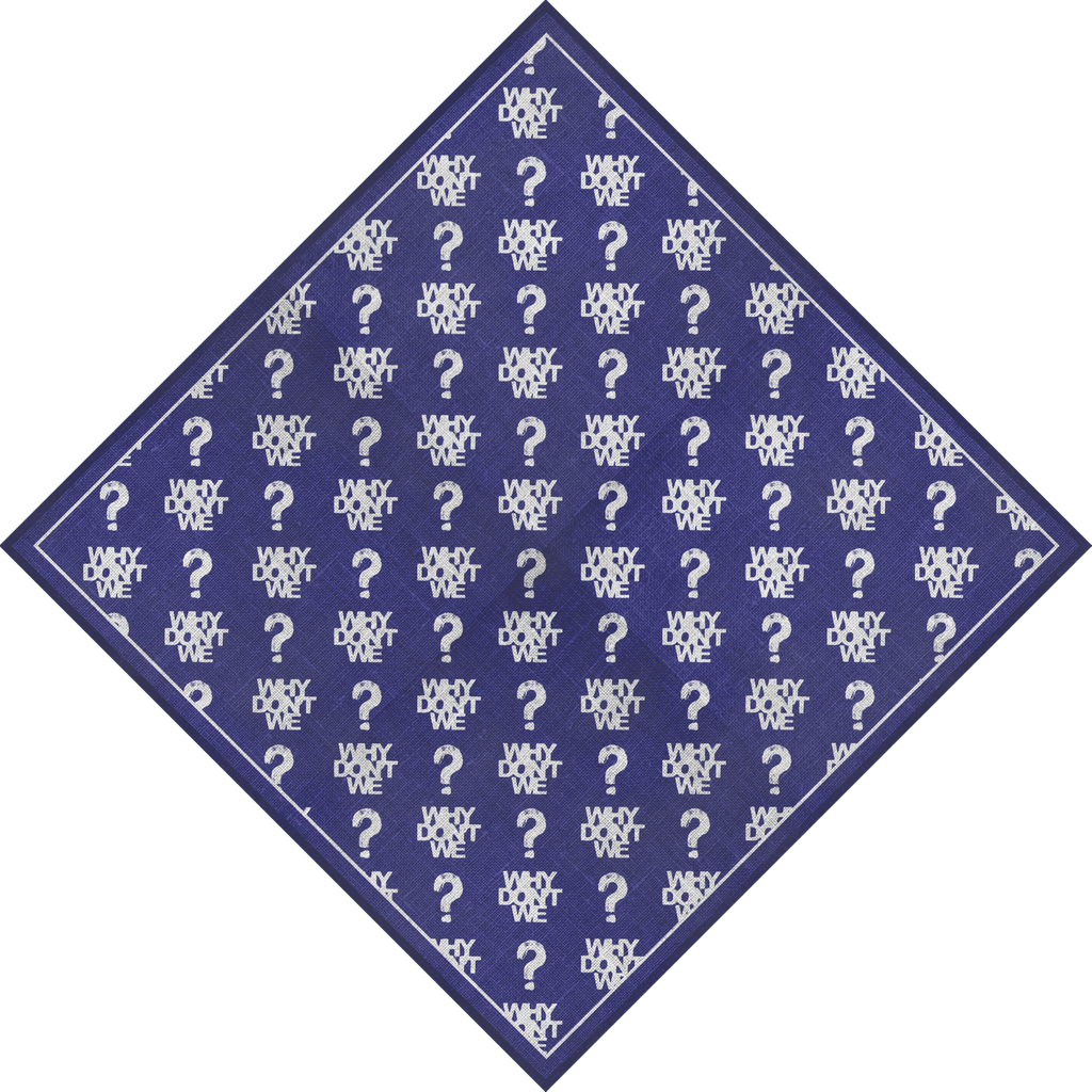 Logo Pattern Purple Bandana