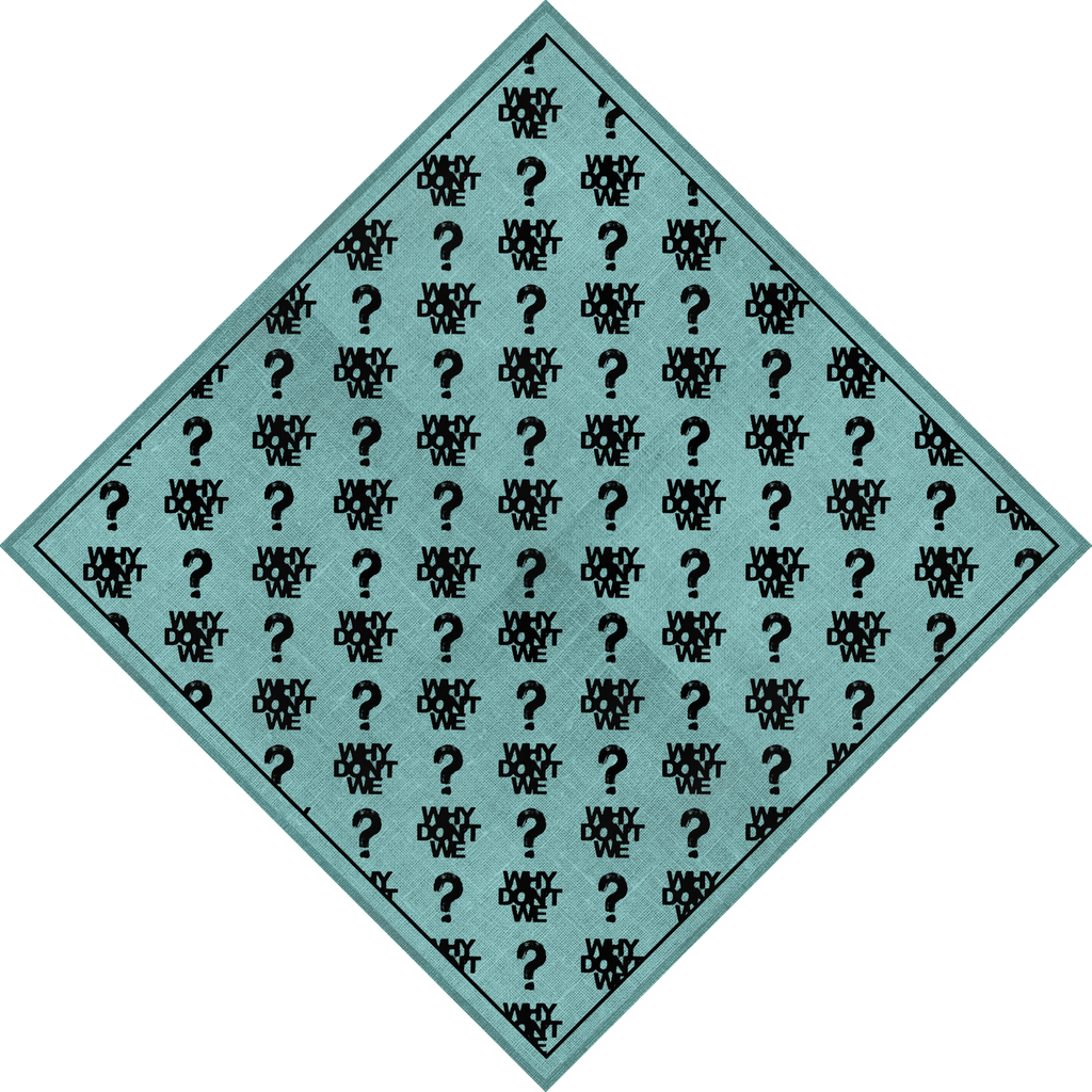 Logo Pattern Teal Bandana