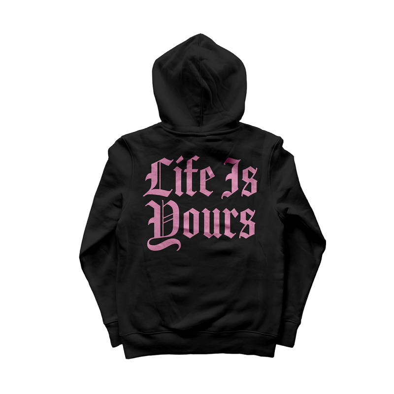 Life Is Yours Gothic Logo Hoodie