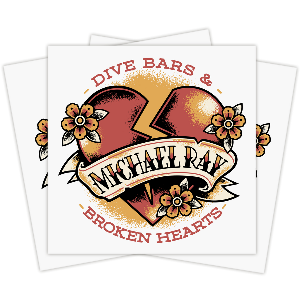 Dive Bars & Broken Hearts Temporary Tattoo