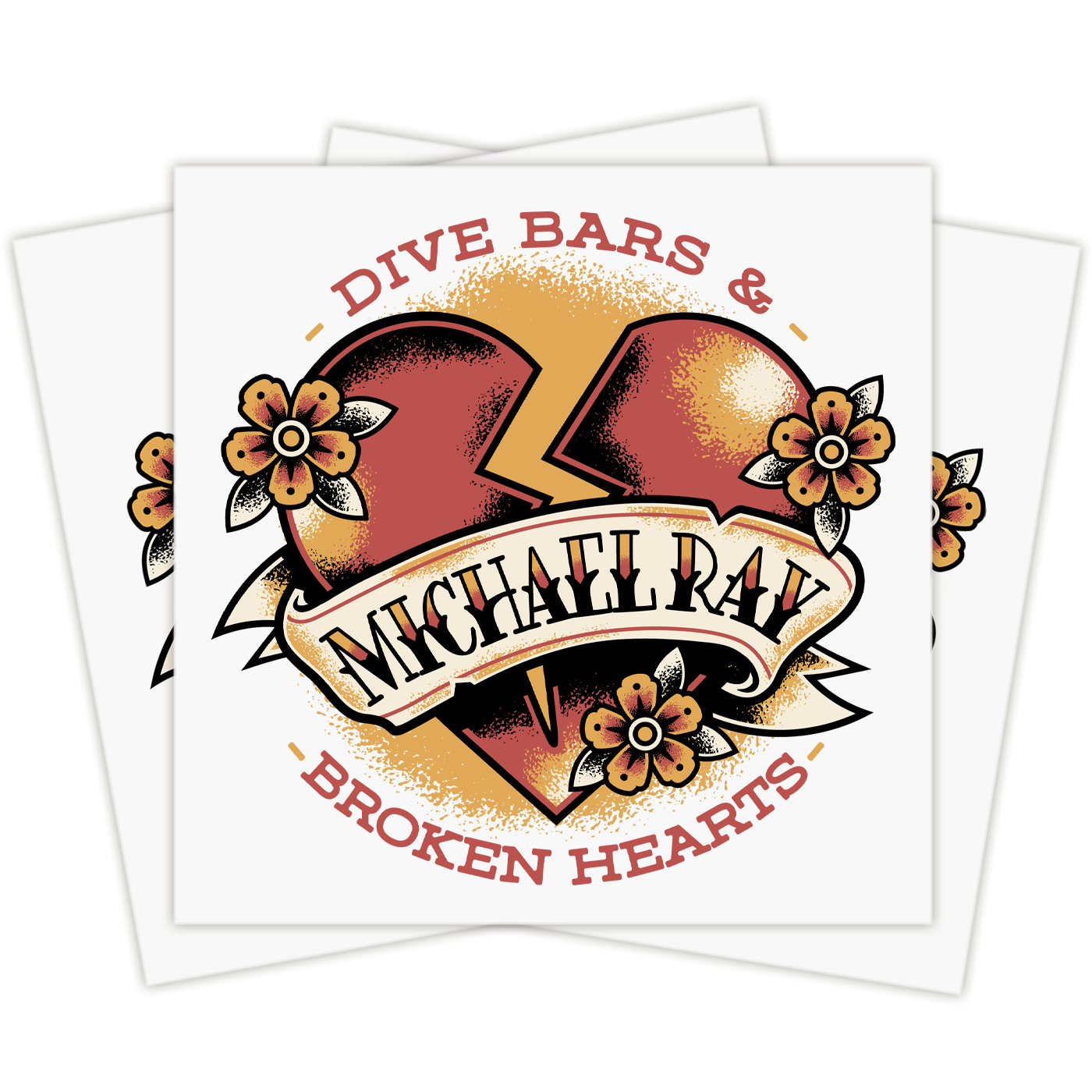 Dive Bars & Broken Hearts Temporary Tattoo