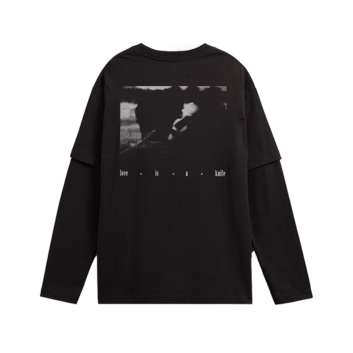 Love Is A Knife Twofer T-Shirt Black