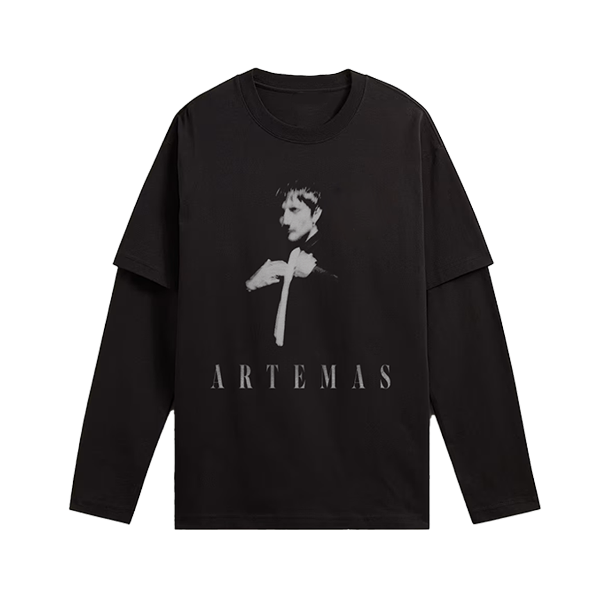 Love Is A Knife Twofer T-Shirt Black