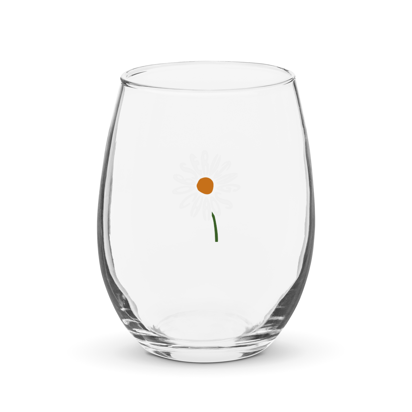 Observing Chaos Stemless Wine Glass