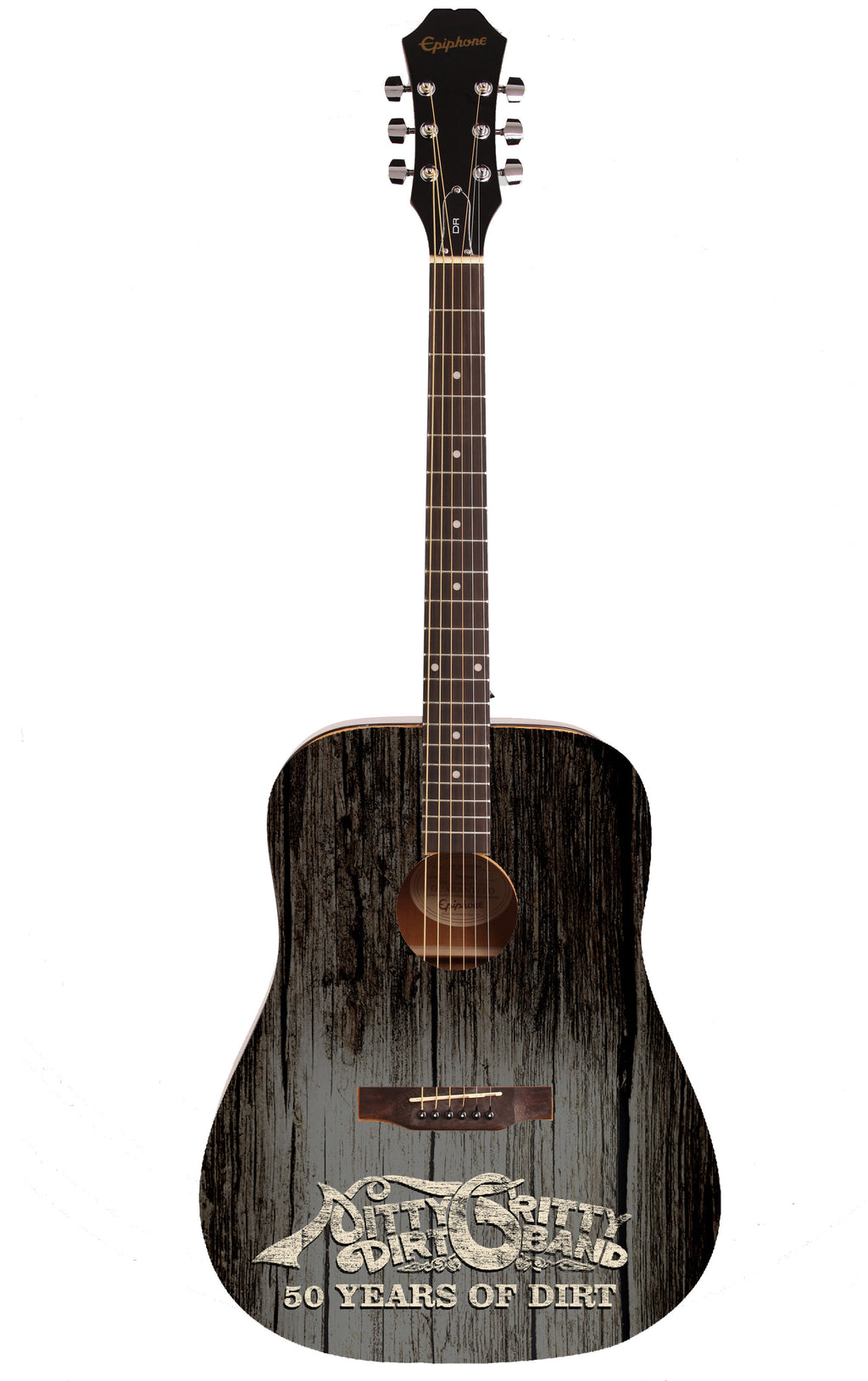 Autographed 50 Years Acoustic Epiphone Guitar