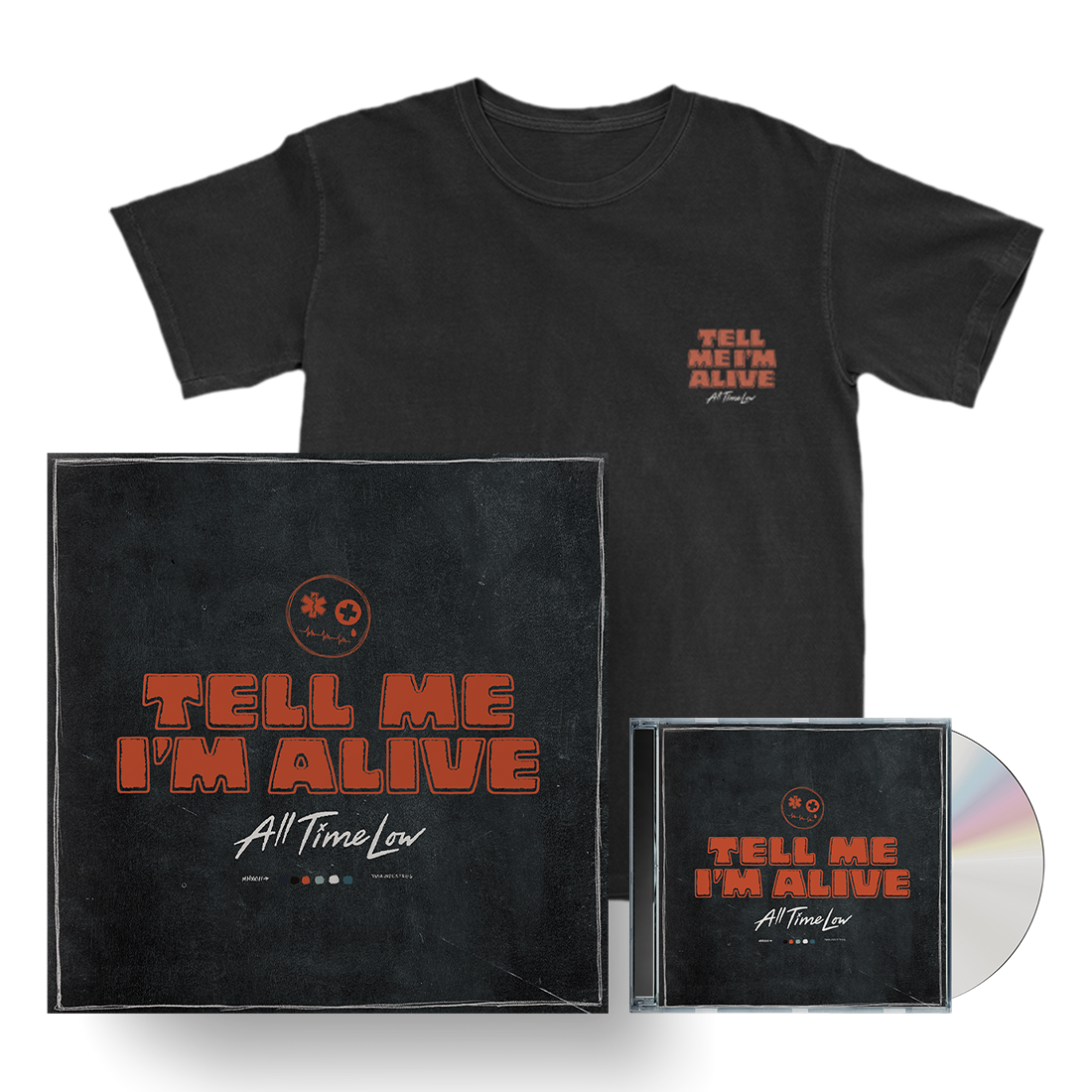 Tell Me I’m Alive Signed CD + T-Shirt Boxset