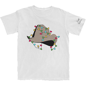 Christmas Light Hat T-Shirt (White)
