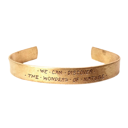 Sugar Magnolia Brass Cuff