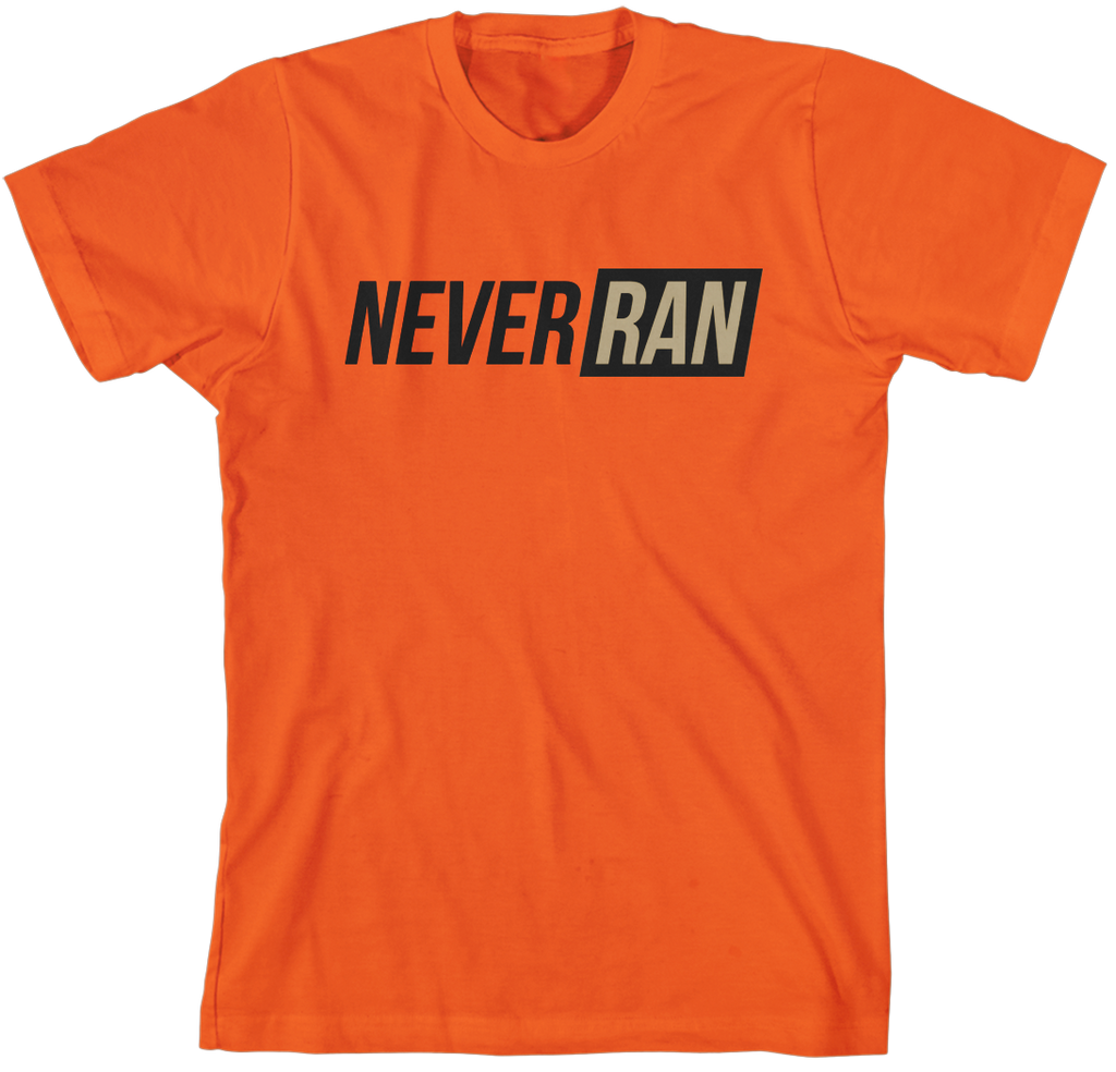 Never Ran Orange T-Shirt