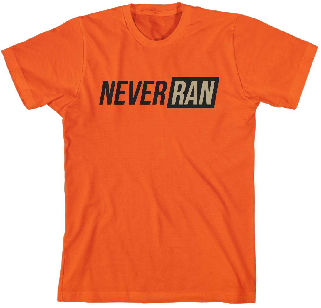 Never Ran Orange T-Shirt