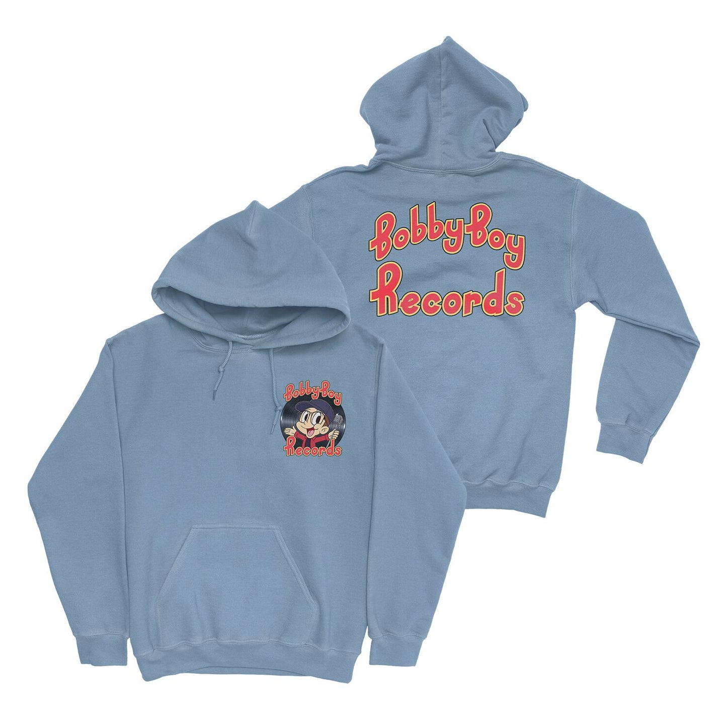Bobby Boy Records Hoodie (Light Blue)