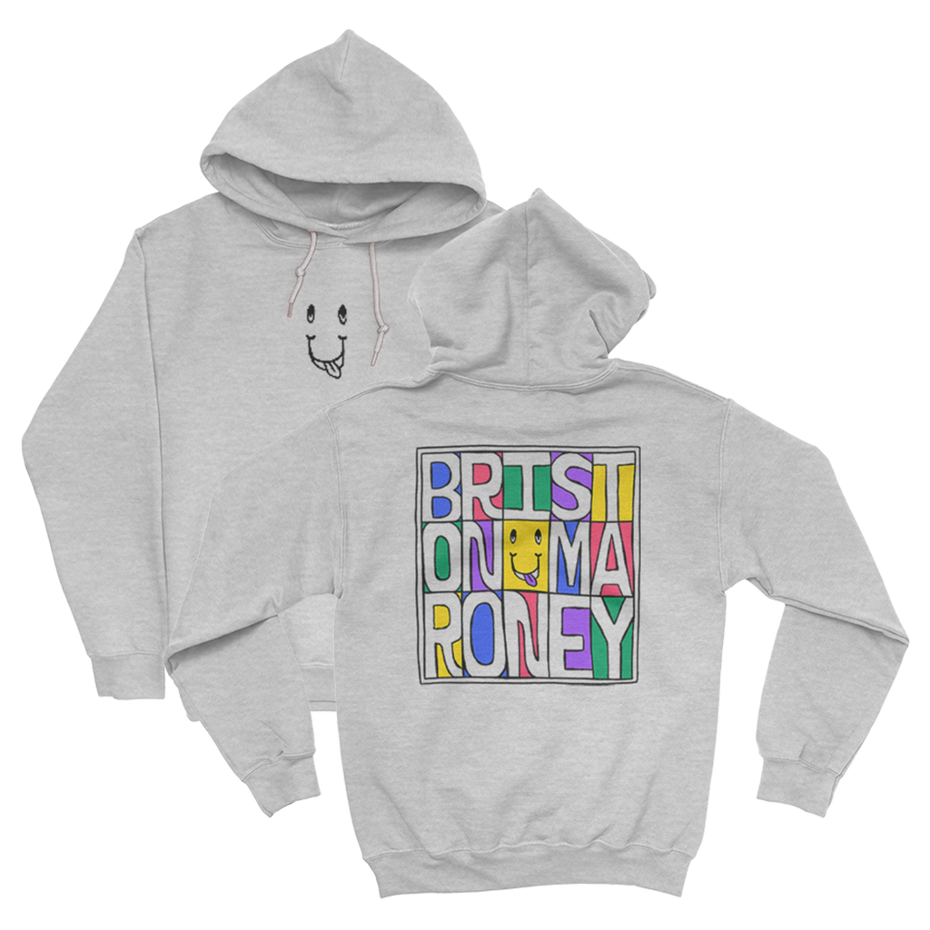Boxed Text Hoodie (Grey)