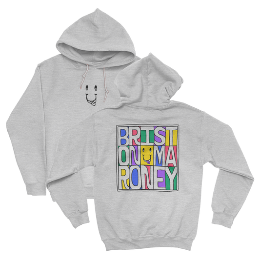 Boxed Text Hoodie (Grey)