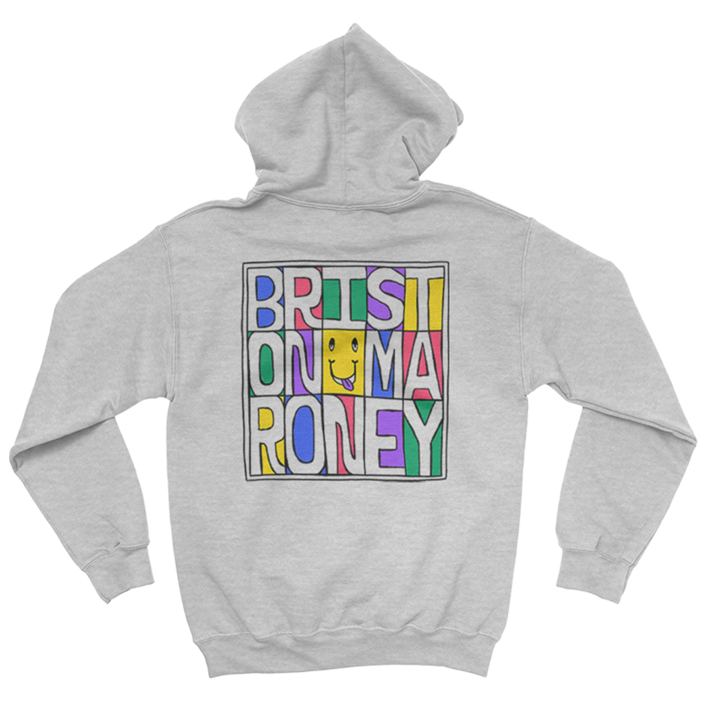 Boxed Text Hoodie (Grey)