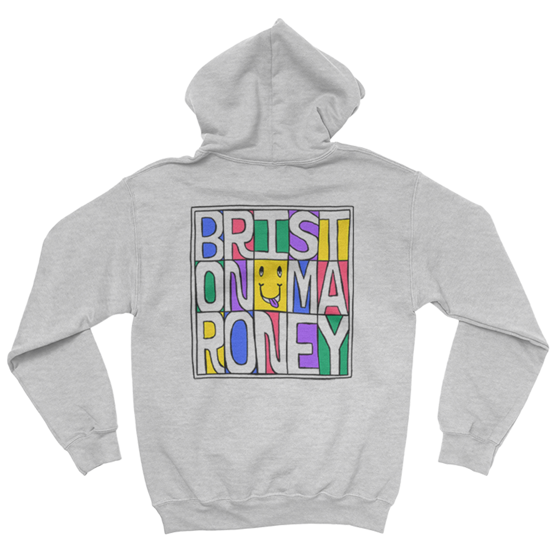 Boxed Text Hoodie (Grey)