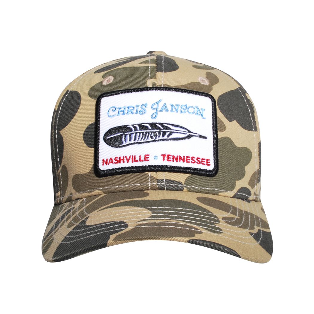 Camo Feather Hat