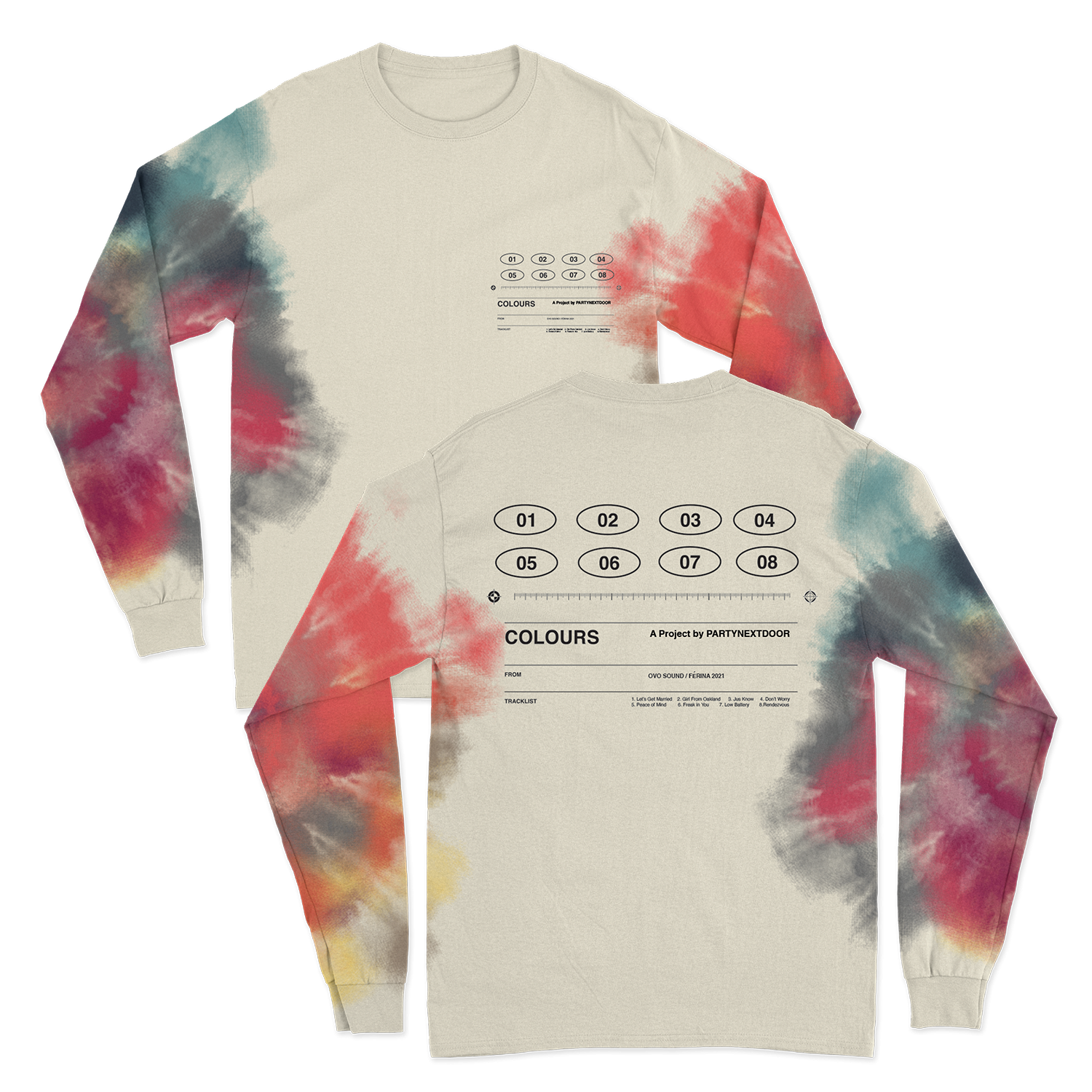 COLOURS Ltd Edition Tie Dye Crewneck