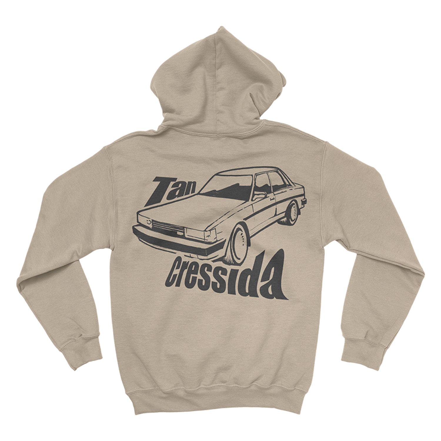 Tan Cressida Label Hoodie