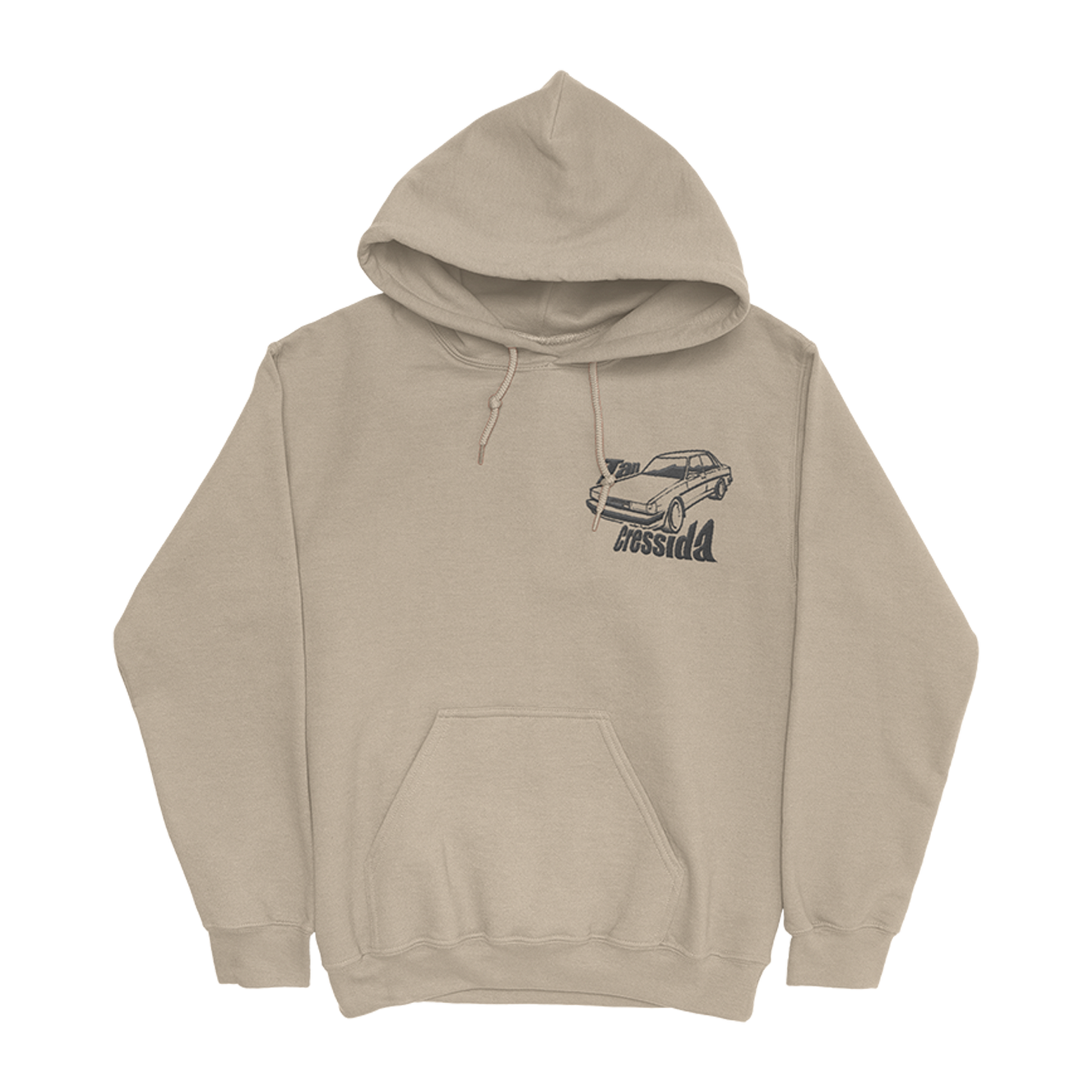 Tan Cressida Label Hoodie