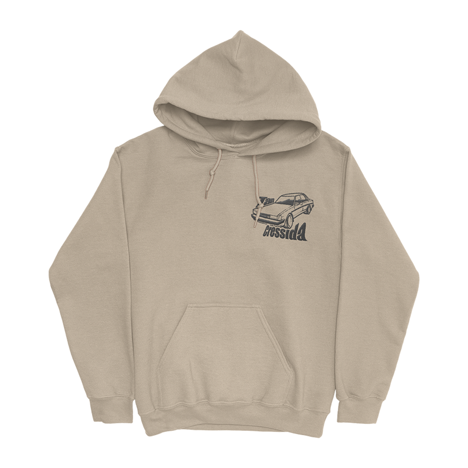 Tan Cressida Label Hoodie