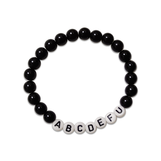 abcdefu Black Bracelet