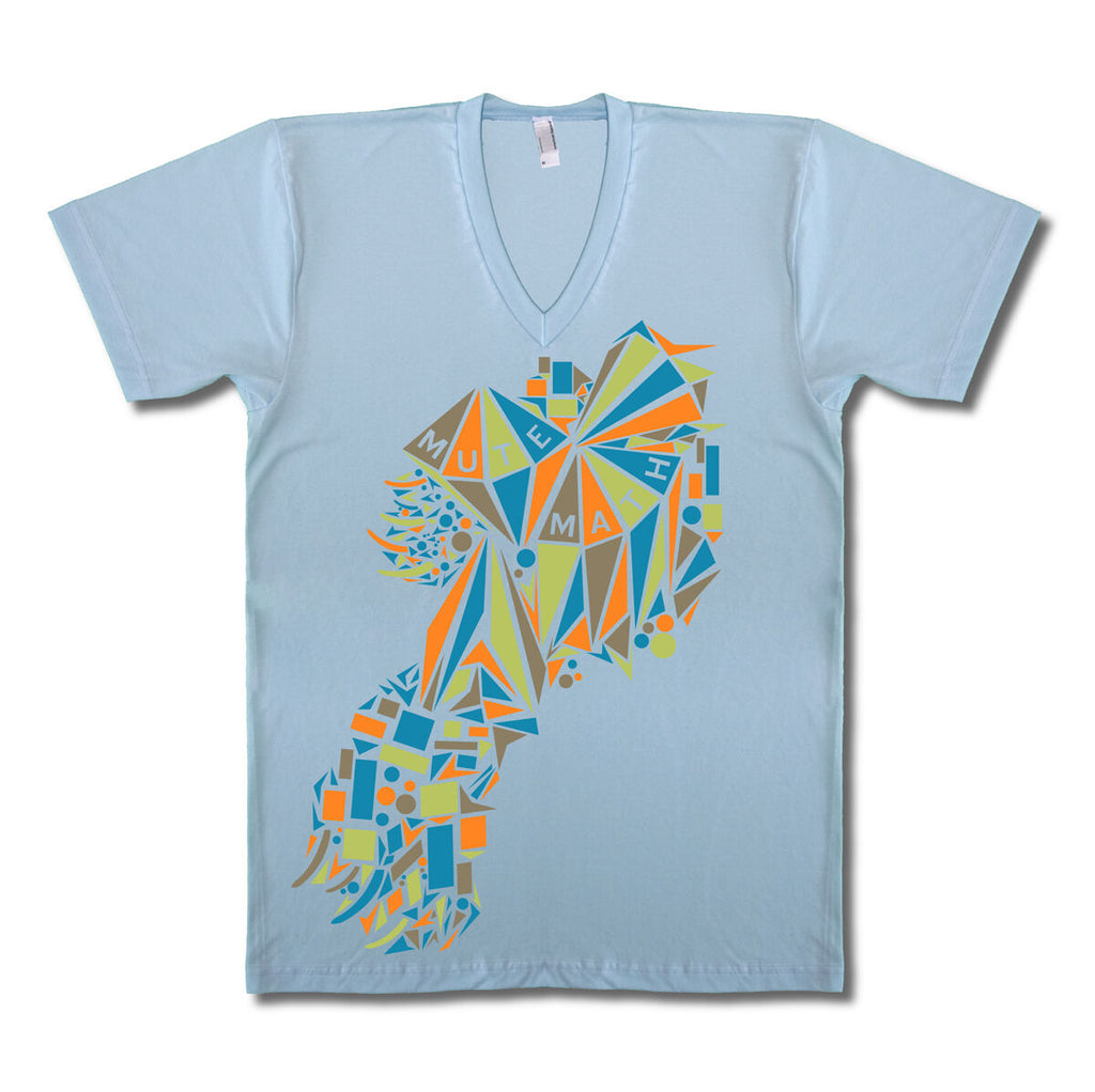 Blue V-neck Kite T-Shirt