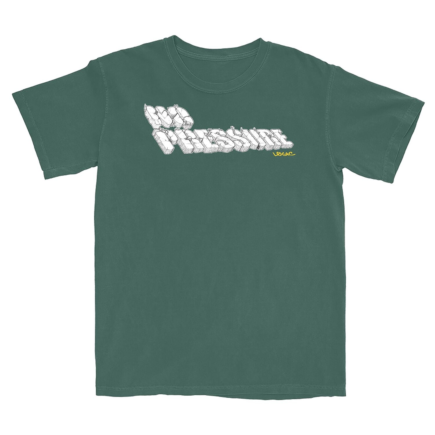 No Pressure Broken Logo Green T-Shirt