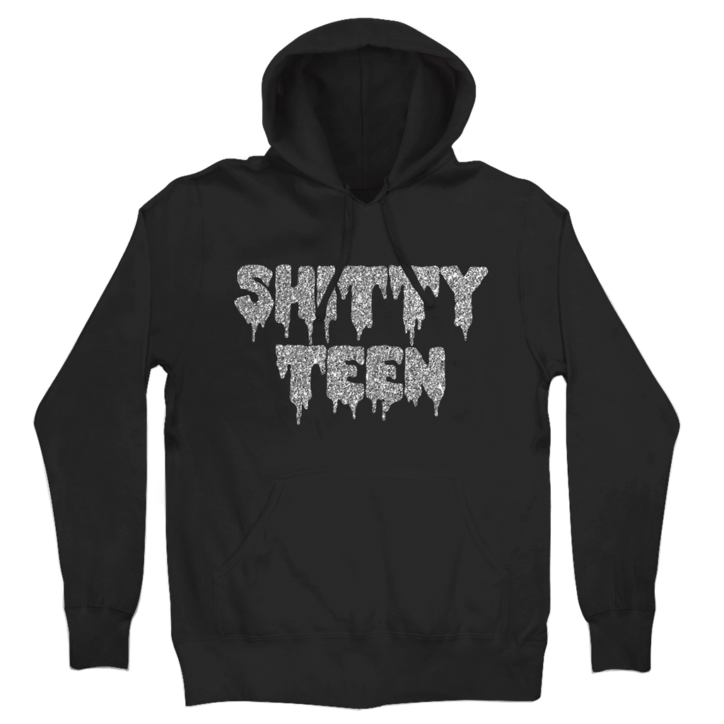 Shitty Teen Black Pullover Hoodie