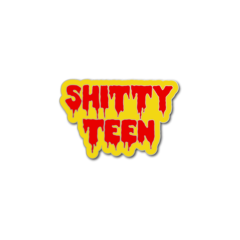 Shitty Teen Yellow & Red Enamel Pin