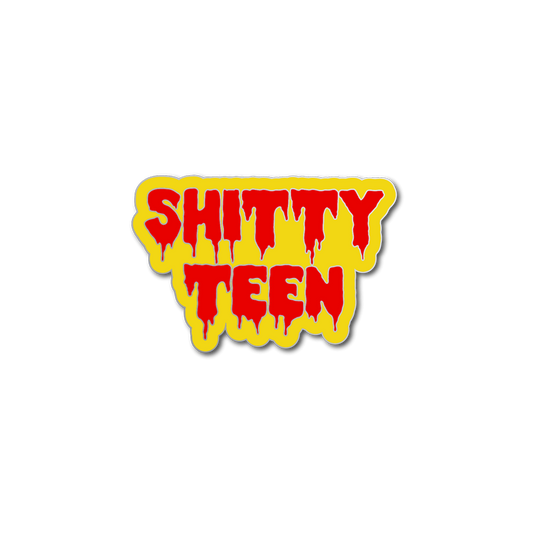 Shitty Teen Yellow & Red Enamel Pin