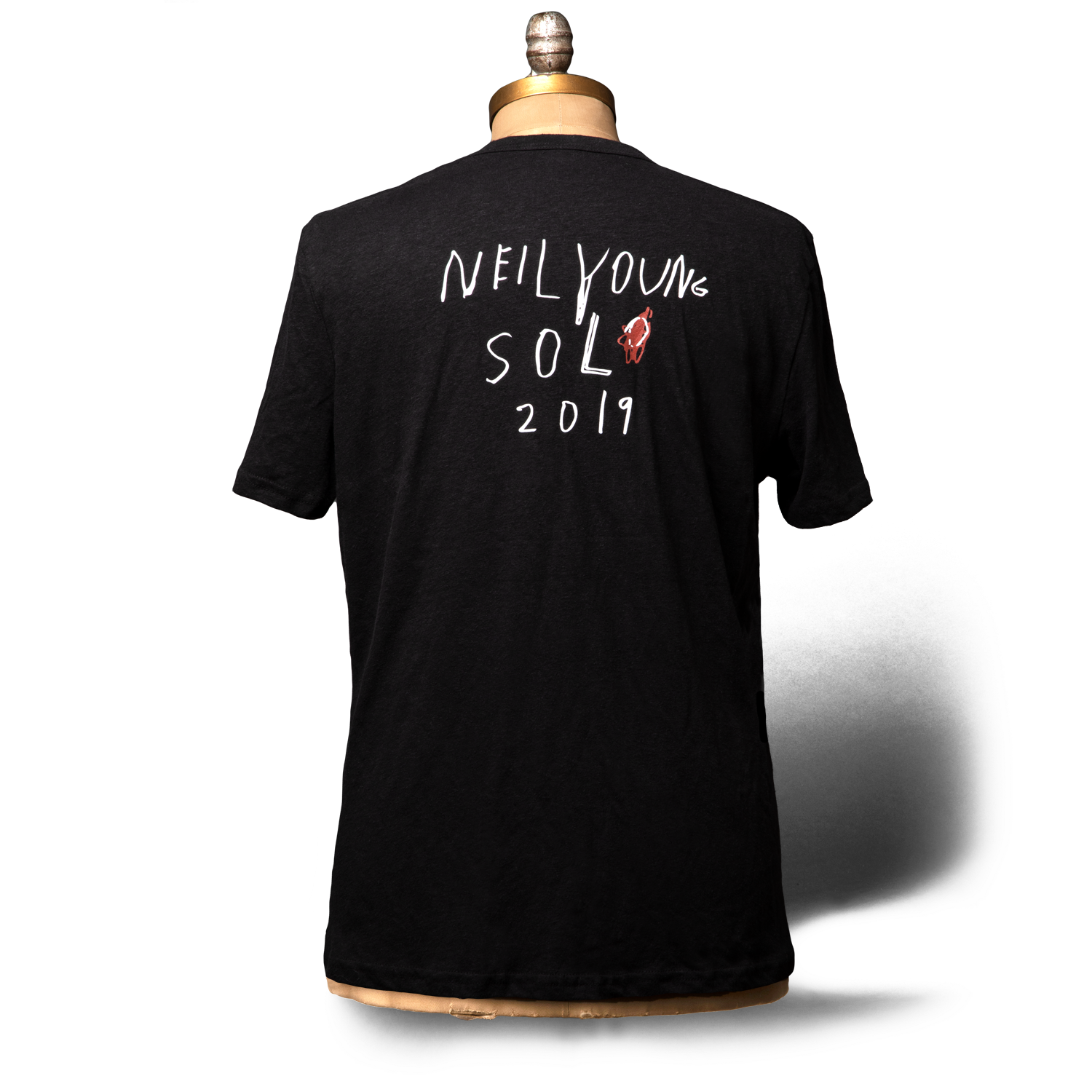 Soft Organic Heart Solo Men's Black T-Shirt