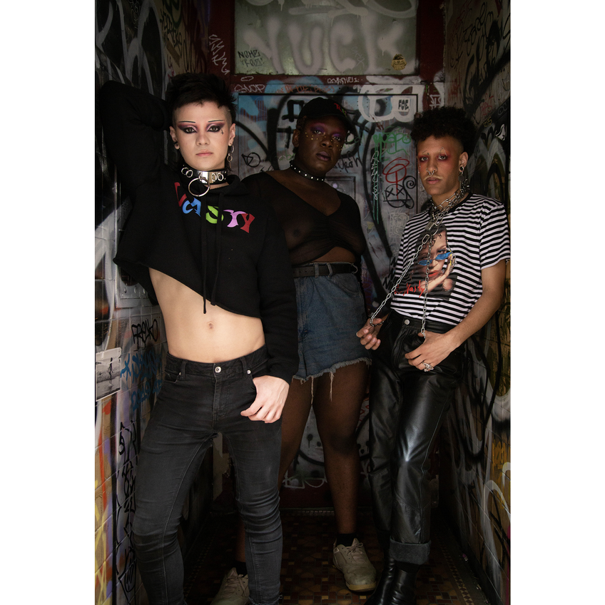 Nasty Mob Cropped Hoodie