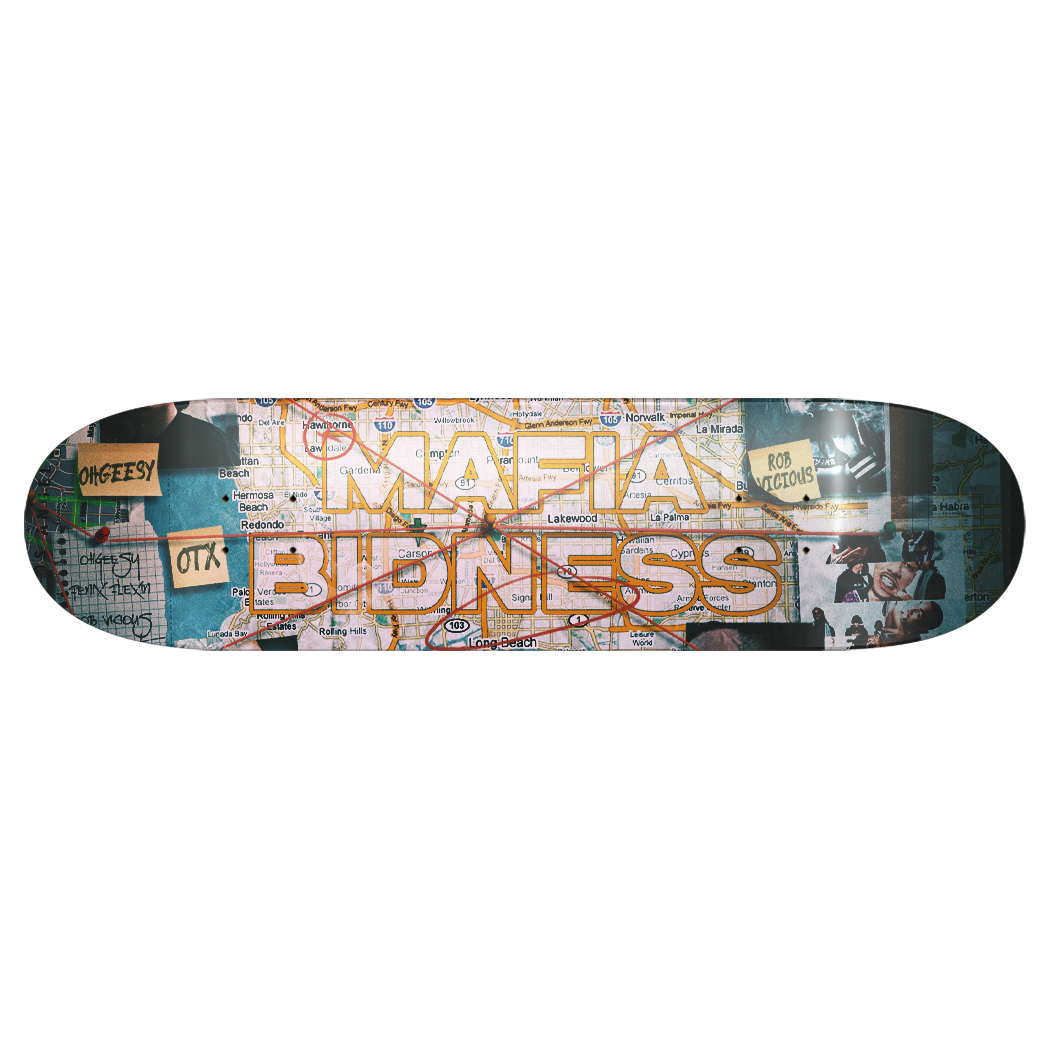 Shoreline Bidness Map Skatedeck