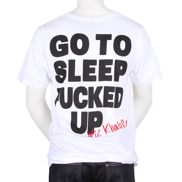 White Wake Up Drunk T-Shirt