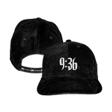 9:36 Black Corduroy Hat