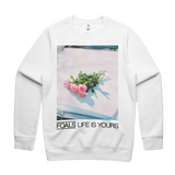 LIFE IS YOURS Sweatshirt White