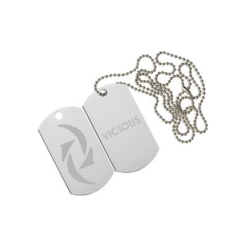 Vicious Dog Tag Necklace