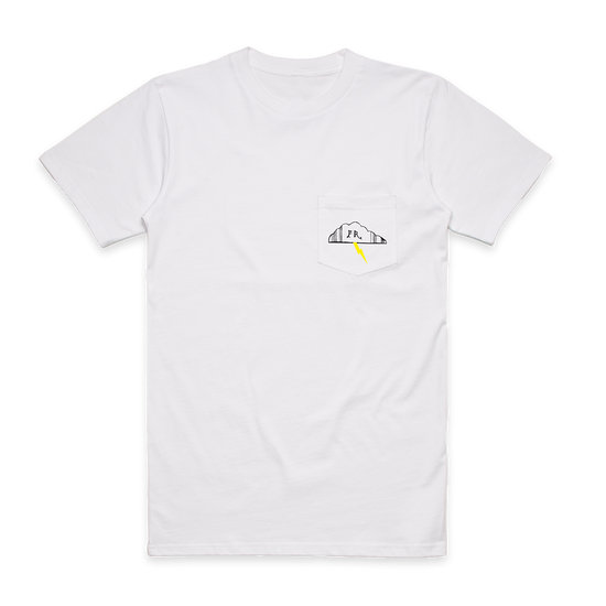 Sing The Greys Lightning Bolt Pocket T-shirt (White) 