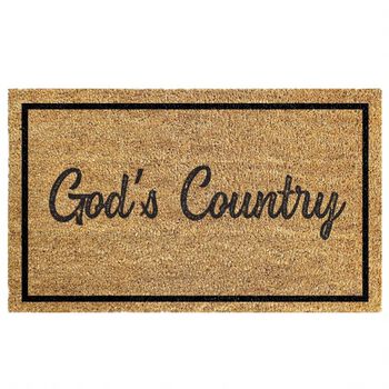 God's Country Welcome Mat